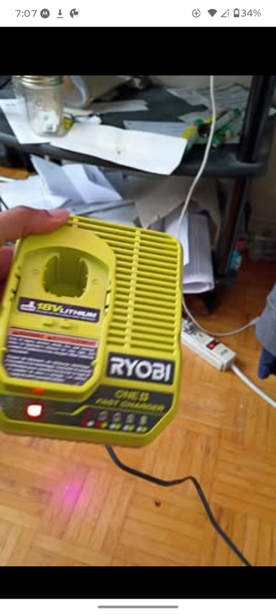 Ryobi 18V Lithium One+ Fast Charger, View more