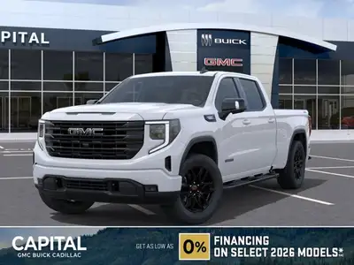 Welcome to Capital GMC! This 2026 GMC Sierra 1500 in Summit White is equipped with 4WD and Turbochar...