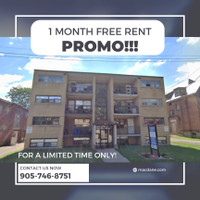 1 MONTH FREE RENT PROMO - 2 Bedrooms at Wentworth St. Hamilton