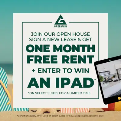 Building Features Join our Sizzling Summer Open House! Saturday, 11am-2pm & sign a new lease for a c...