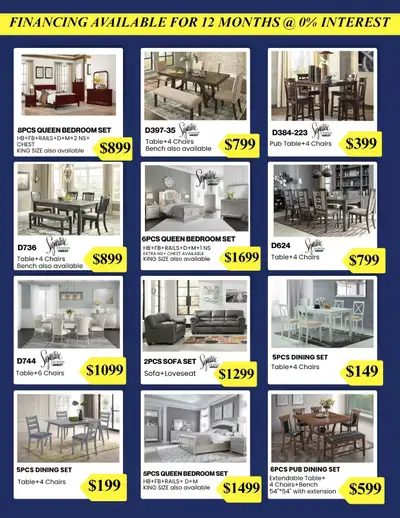 Floor models furniture clearance- EVERYTHING MUST GO!!!, View more