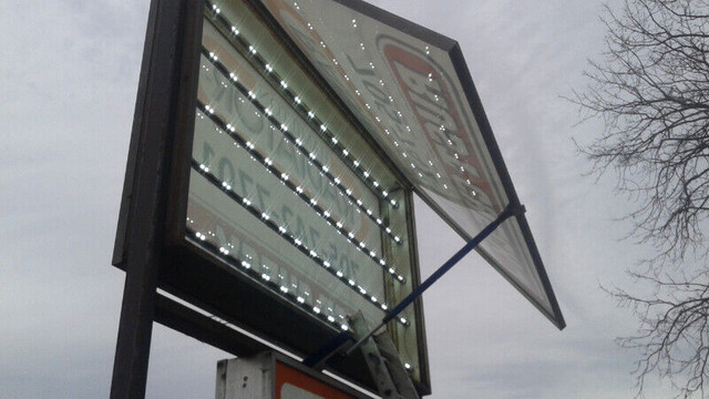 Outdoor illuminated facia and pylon signs serviced manufactured in Outdoor Lighting in Peterborough - Image 4