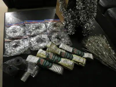 Silver decorations for your Christmas tree, View more