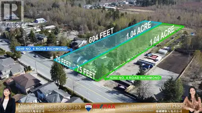 1.04 acre lot, located at No.4 Rd and Westminster Hwy. Central location, close to McNeil Secondary,...