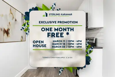 Limited Time Offer | Enjoy One Month FREE on a 13-Month Lease!* OPEN HOUSE | March 11th, 18th, and 2...