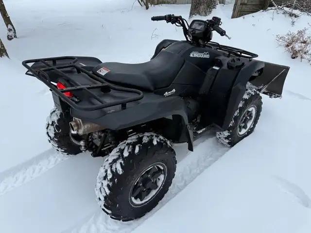 2016 SUZUKI KINGQUAD 750 4X4 EPS W/ PLOW-BLACK! in ATVs in Sudbury - Image 5