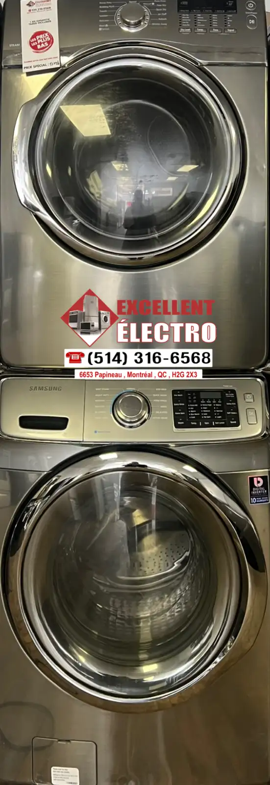 ✨ DEAL DU MOMENT – QUALITÉ SAMSUNG À PRIX FOU ✨ TAXES INCLUSES!! in Washers & Dryers in City of Montréal - Image 3