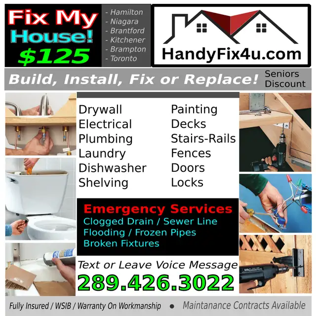 HandyFix4u - $125 per Task* | Fix My House632346776015391216
