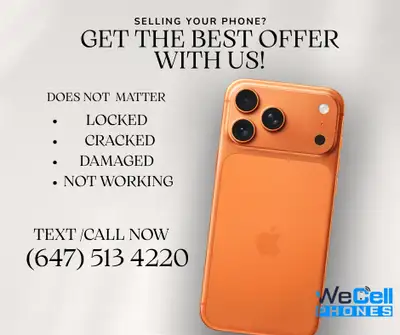 SELL US YOUR BROKEN/LOCKED/CRACKED/DAMAGED PHONES FOR CASH, View more