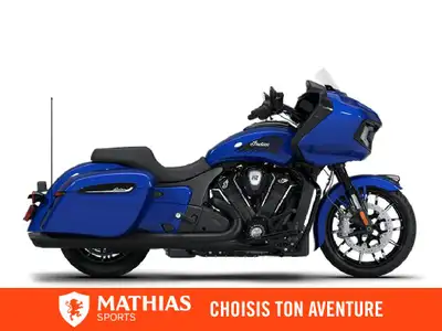 Concessionnaire des véhicules neufs et d'occasion. Cruiser INDIAN Challenger Dark Horse + 112 Packag...