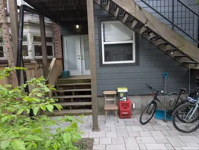 Located on a quiet tree-lined street, this first-floor apartment offers a home sized kitchen includi...