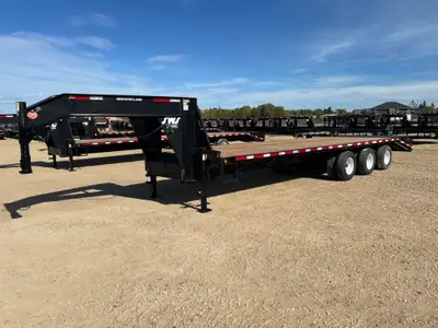 NEW 2026 SWS 8.5 x 30' Gooseneck Trailer Tri Dual Axle 3 x 10,000 lb Axles w/ Electric Brakes on all...