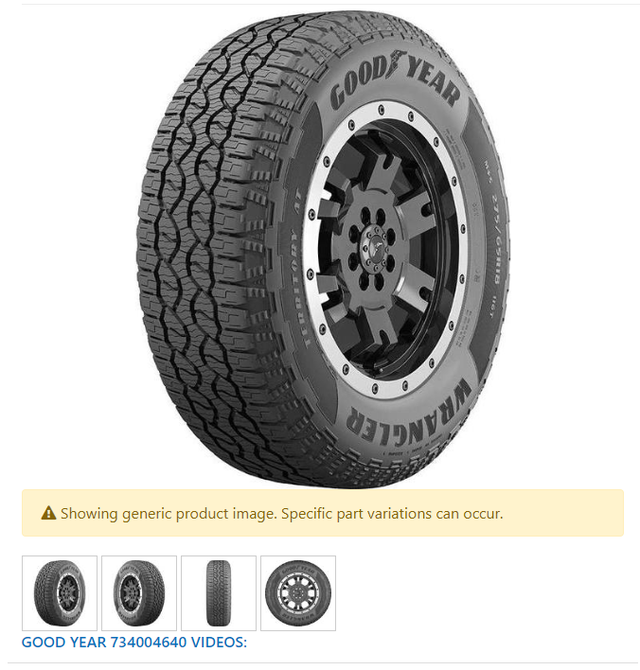 2 New 265/60R18 Good Year Wrangler Territory AT Tires in Tires & Rims in Yarmouth - Image 2