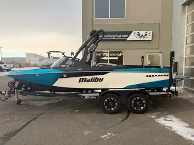 PRE-OWNED 2018 Malibu Response TXI MO. Monsoon 6.0L with 304 Hours. Tandem Axle Malibu Boats LLC Tra...