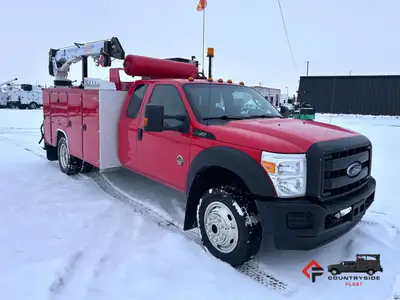 Countryside Fleet 2016 Ford F550 Extended Cab 4x4 Service Truck + 6.7L PowerStroke Diesel + 4x4 W/ A...