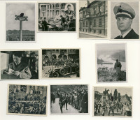 1930-40's German WW2 trading cards, set of 10