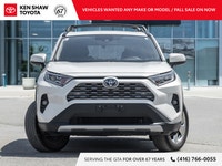 Blizzard Pearl 2020 Toyota RAV4 Hybrid Limited AWD! Navigation / Leather / Sunroof / Power Driver Se... (image 1)