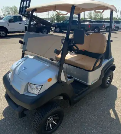 JUST ARRIVED - BLACK AGT Electric Golf Cart 2 SEAT 48 V DC (5.1HP) 8x6 V Deep Cycle Batteries Indepe...