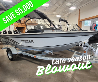 2023 SmokerCraft Osprey 162 Finished in Metalic White The Smoker Craft 162 Osprey is a 16' aluminum...