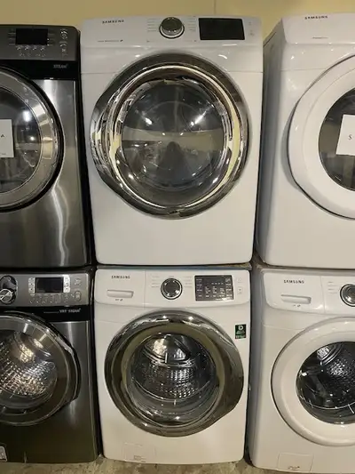 Laveuse sécheuse frontales blanches Samsung ( remis a neuf ), View more