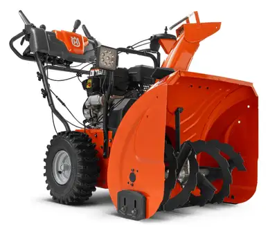 Overview: Quickly clear any winter weather with the Husqvarna ST 224. This snow thrower uses a two-s...