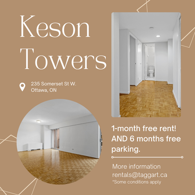 Kenson Towers, a reputable apartment building located in the central core of downtown Ottawa, offers...