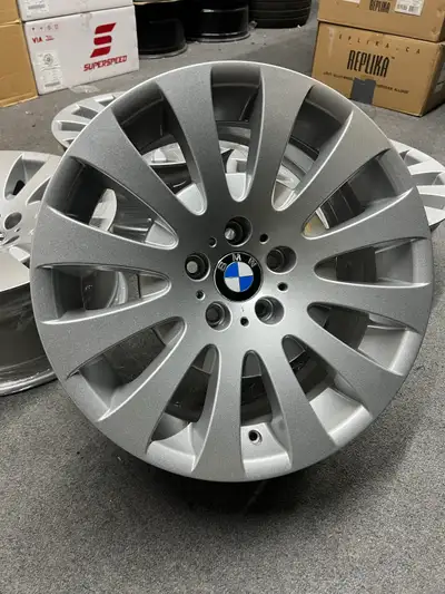 Beautiful and rare set of original BMW 645 wheels in silver finish made by BBS. 18x8 Offset: 14 Bolt...