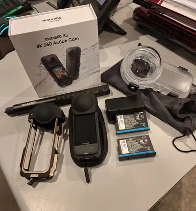 Used Insta360 X5 Waterproof 8K Action Camera for sale!! Excellent condition | Excellent price Camera...