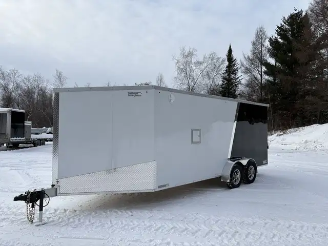 2026 Weberlane Aluminium 7' x 23' 2 essieux 2 rampes skidoo moto in Cargo & Utility Trailers in Laval / North Shore - Image 7