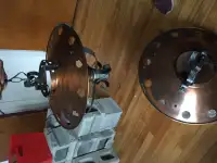 2 plafonniers vintage en acier