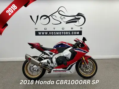 Vos Motors -Financing Available The 2018 Honda CBR1000RR SP is a high-performance iteration of the F...