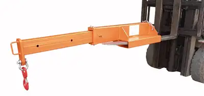 New 4.75 Ton Adjustable Forklift Crane Jib Boom Heavy-Duty Telescopic Lift Arm with Safety Hook CJIB...