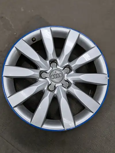 A great set of a 17" Audi A4 rims - 10 spoke We have many new and used options to go along with it!...