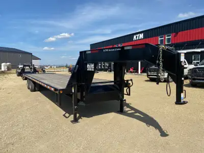 NEW 2025 - 8.5 x 36' / 32' / 40' Tandem Dually Trailer Gooseneck Trailer Equipment Trailer Flat Deck...