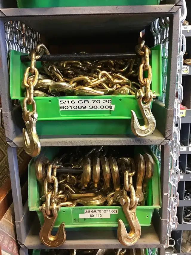 Chaîne en acier galvanisée (5/0 lock) neuve in Other in Drummondville - Image 10