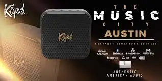 Klipsch Austin Portable Bluetooth Speaker with Powerful Sound in Speakers in Markham / York Region - Image 2