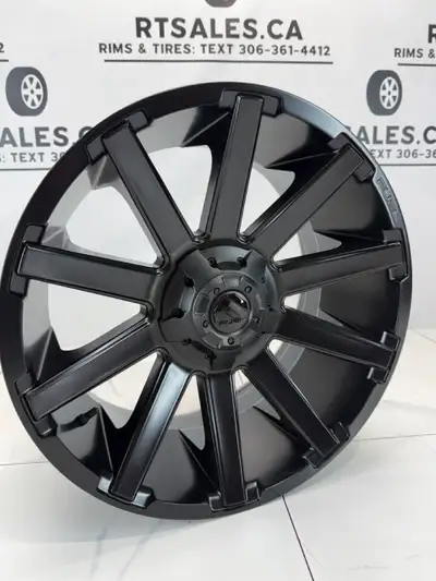 Set of four new 20 inch Fuel Contra Matte Black 20 inch rims FITS Dodge Ram 1500 Toyota Tundra, Sequ...