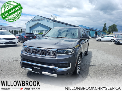 Low Mileage, Leather Seats! Big, bold, and beautiful, this stunning 2023 Grand Wagoneer L is making...