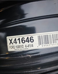 USED Steel Steel Black 16x6.5 +45 4x108mm 63.4mm  Part NumX41646 Markham / York Region Toronto (GTA) Preview