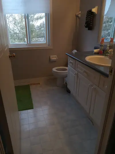 1 big house room. Own bathroom. 2nd unused powder room in basement. Fully furnished room. Big bed. 2...