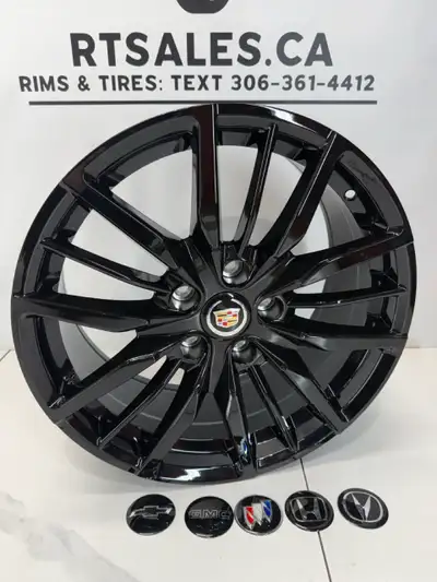 Set of 4 NEW R270 Rims 18 inch FITS: Chevy, Buick, GMC, Cadillac, Honda, Acura, AND OTHERS (logo cap...