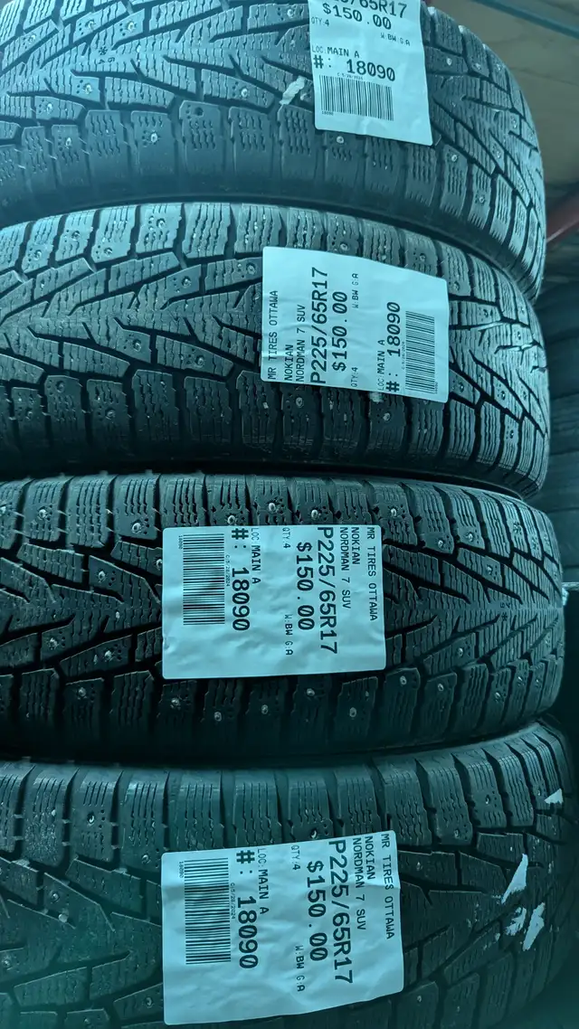 P225/65R17 225/65/17 NOKIAN NORDMAN 7 SUV TAG # 18090 in Tires & Rims in Ottawa - Image 2