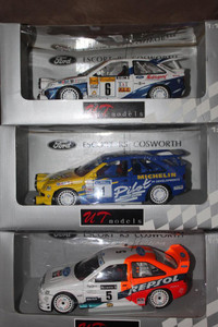 1/18 DIECAST UT FORD ESCORT COSWORTHS WRC/RALLY MANY