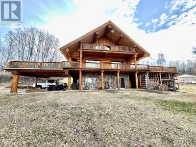 * PREC - Personal Real Estate Corporation. Custom Log Home on 5 Acres with Stunning Views in Telkwa,...
