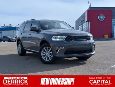 This preowned 2022 Dodge Durango SXT AWD finished in Destroyer Grey with a Black interior delivers b...