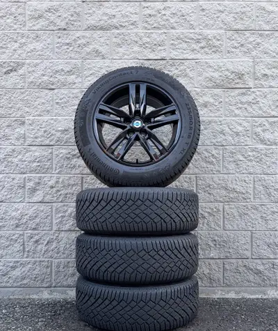 Winter / Snow Continental VikingContact 7 18" Tires And Aftermarket 'DAI DW90 Prime' Gloss Black 18...