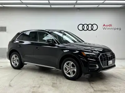 LOCAL TRADE - Only 24,287 KM! Dealer Certified Pre-Owned. This Audi Q5 delivers a Intercooled Turbo...