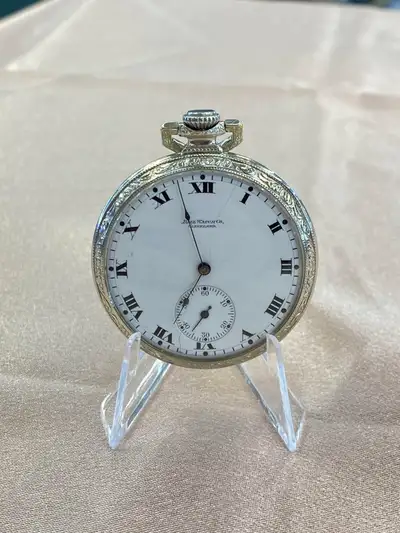 Ball Watch Co. 14K Gold Filled Pocket Watch - Roman Numerals Item #1396872 17 jewels 14K Gold filled...