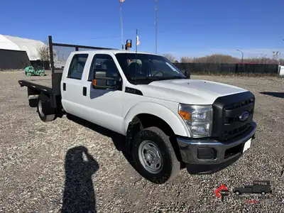 Countryside Fleet 2014 Ford F350 Crew Cab 4x4 Flat Deck Truck + 6.2L V8 Gas Engine + 4x4 W/ AutoMati...