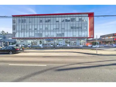 Modern office space available (5 private offices, kitchen and storage) middle portion is open space....